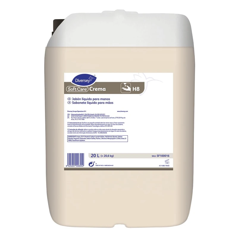 SOFT CARE 27831 Cream H8 - Limpiador Liquido Concentrado Para Manos for adults, built for hydration, nourishment and skin care