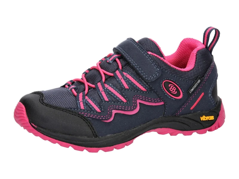 Brütting Atlanta Low Vs Trekking Shoes, Navy Pink, 13.5 UK Child