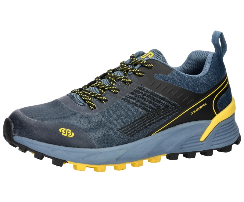 Brütting Men's Mount Batur Trekking Shoes, Navy Yellow, 7 UK