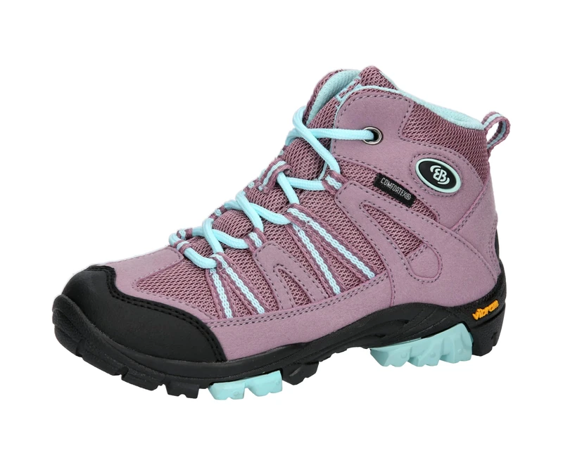 Brütting Girls' Ohio High Trekking & Hiking Boots, Pink Turquoise, 1 UK