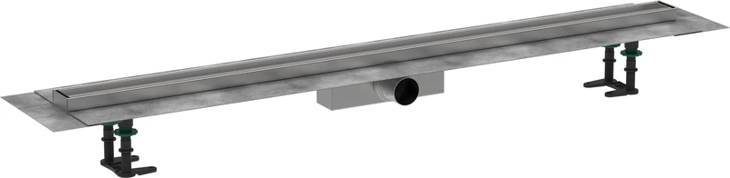 hansgrohe 56185000 RainDrain Compact Complete Set Shower Drain 1200 Can be Tiled for Standard Installation, Clear, 120cm / befliesbar