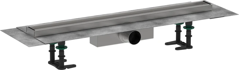 hansgrohe 56177000 RainDrain Compact Complete Set Shower Drain 700 Can be Tiled for Standard Installation, Clear, 70cm / befliesbar