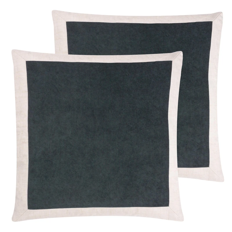 Yard Auden Velvet Feather Filled Cushion - Twin Pack