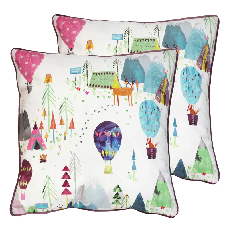 Prestigious Textiles Away We Go Kids Polyester Filled Cushion - Twin Pack - Image 1