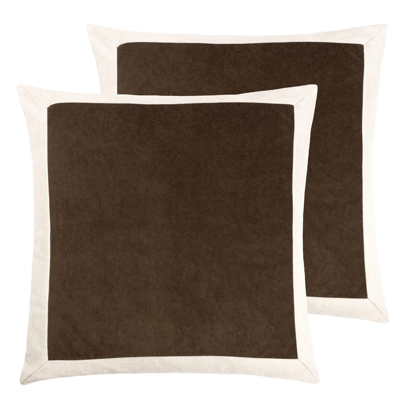 Yard Auden Velvet Feather Filled Cushion - Twin Pack