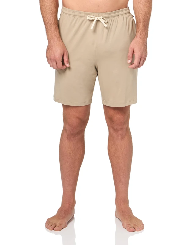 Boss Cotton Stretch Lounge Shorts Mix&Match - Stretch Shorts in Cotton, Taupe Aluminium, M Men