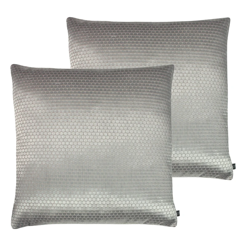 Prestigious Textiles Emboss Metallic Polyester Filled Cushion - Twin Pack,55 x 55cm