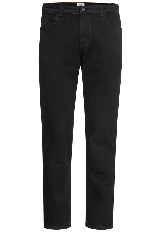 camel active Woodstock Men's Relaxed Fit Jeans Trousers, Black, 38 W/36 L
