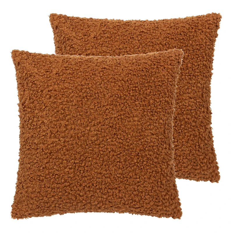 Yard Cabu Textured Boucle Feather Filled Cushion - Twin Pack
