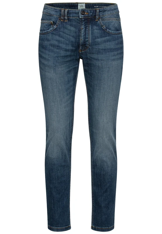 camel active FleXXXactive Men's Slim Fit Jeans, Blue, 42 W/36 L
