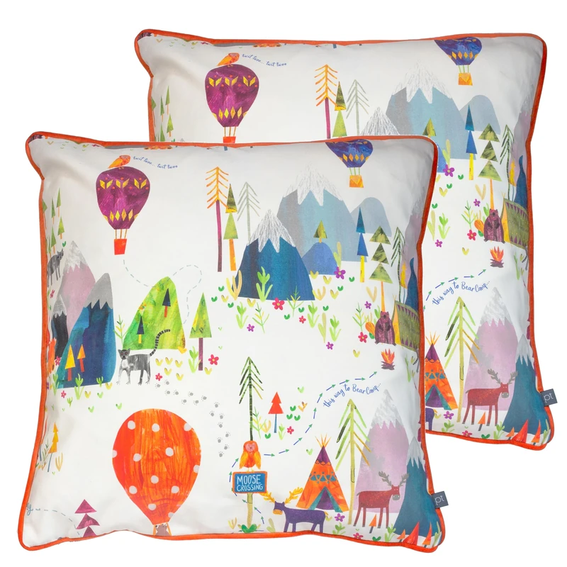 Prestigious Textiles Away We Go Kids Feather Filled Cushion - Twin Pack - Image 1