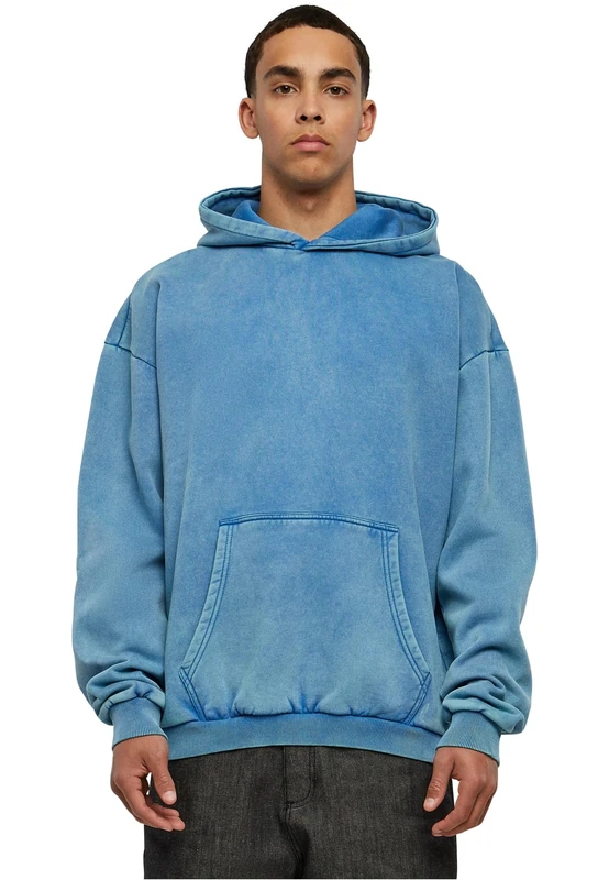 Urban Classics Men's Stone Washed Hoody Hooded Sweatshirt, Royal, XXXXL - Image 1