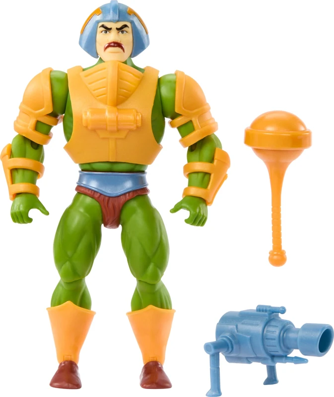 Masters of the Universe Origins Toy, Cartoon Collection Man-At-Arms Duncan Action Figure, 5.5-inch Hero with Removable Armor & Accessories, HYD25