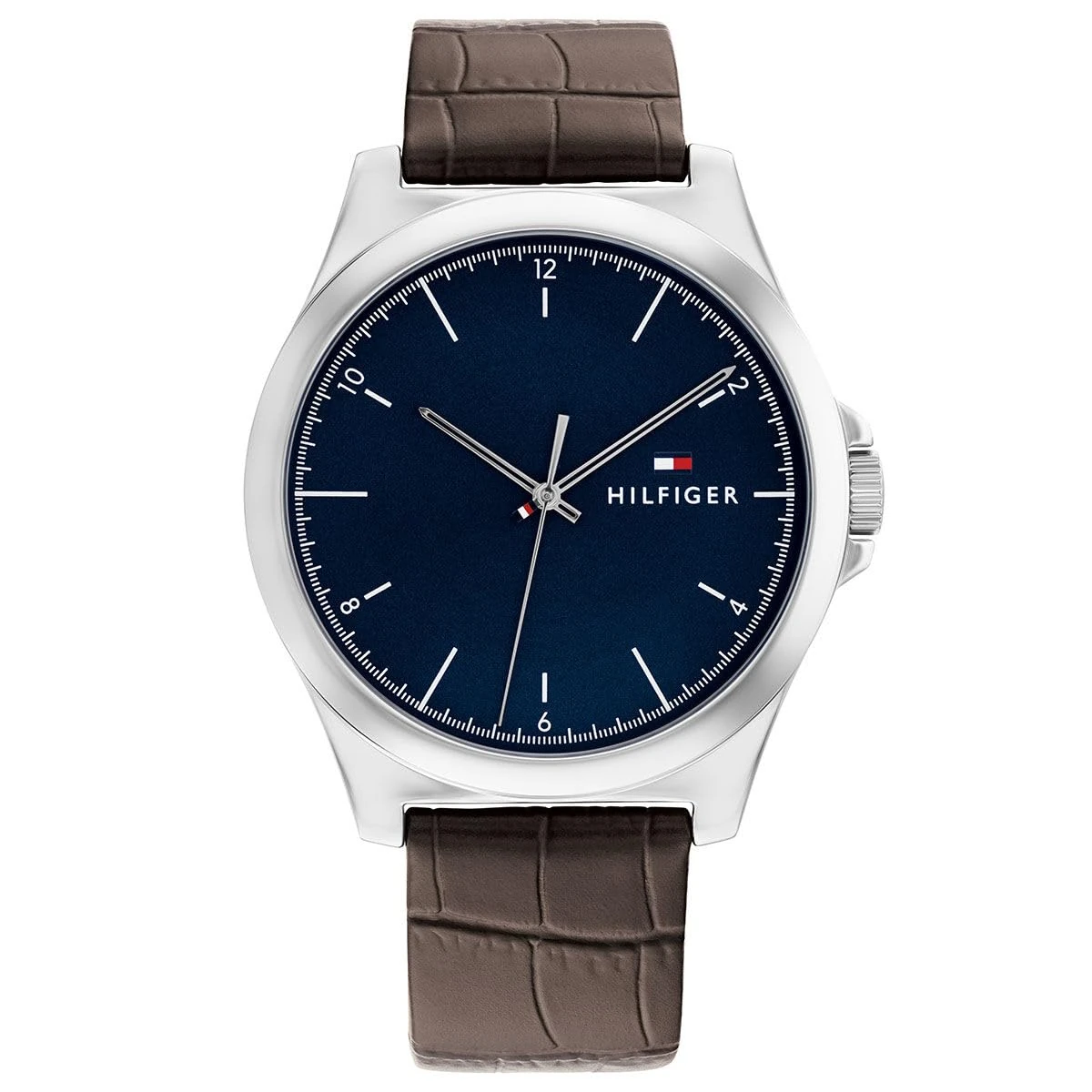 Tommy Hilfiger Analogue Quartz Watch for Men with Brown Leather Strap - 1710549