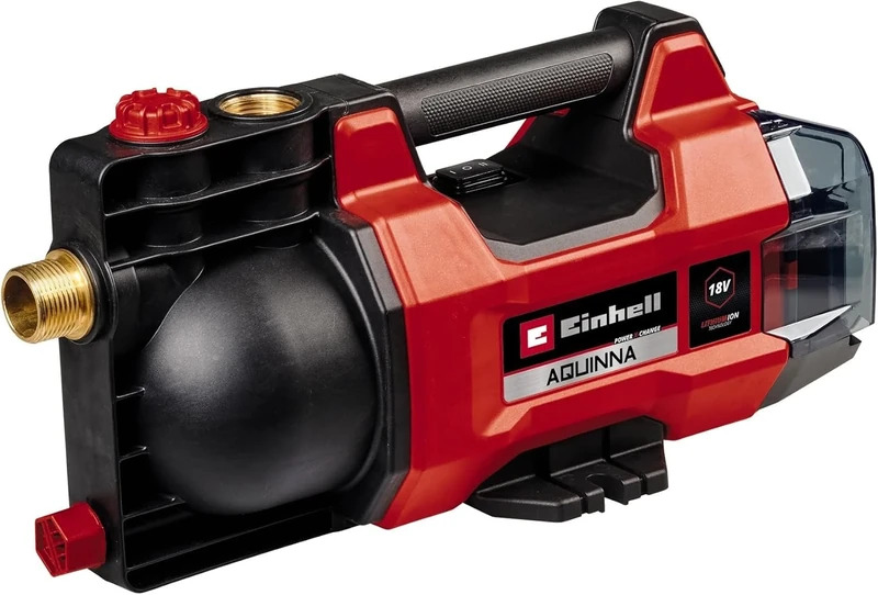 Einhell Power X-Change Cordless Water Pump - 2,800 l/h Max Flow Rate, ECO/Boost Mode, Frost Protection, Dry Running Protection - AQUINNA 18/28 Garden Pump (Battery Not Included)