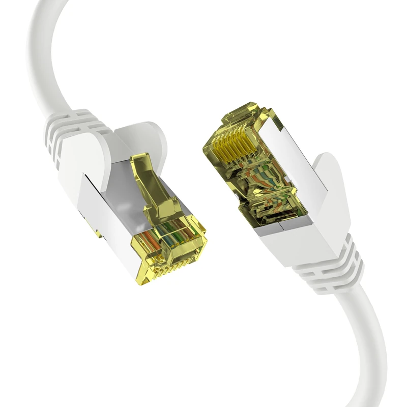 EFB-Elektronik - CAT. 6a network cable up to 10 Gbit - 20 m LAN cable Ethernet cable patch cable with jack/kink protection - RJ45 connection, S/FTP PIMF shielding - white