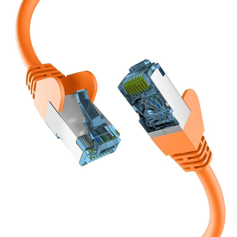 EFB-Elektronik RJ45 Patch Cable with CAT7 Raw Cable Orange 30 m - Image 1