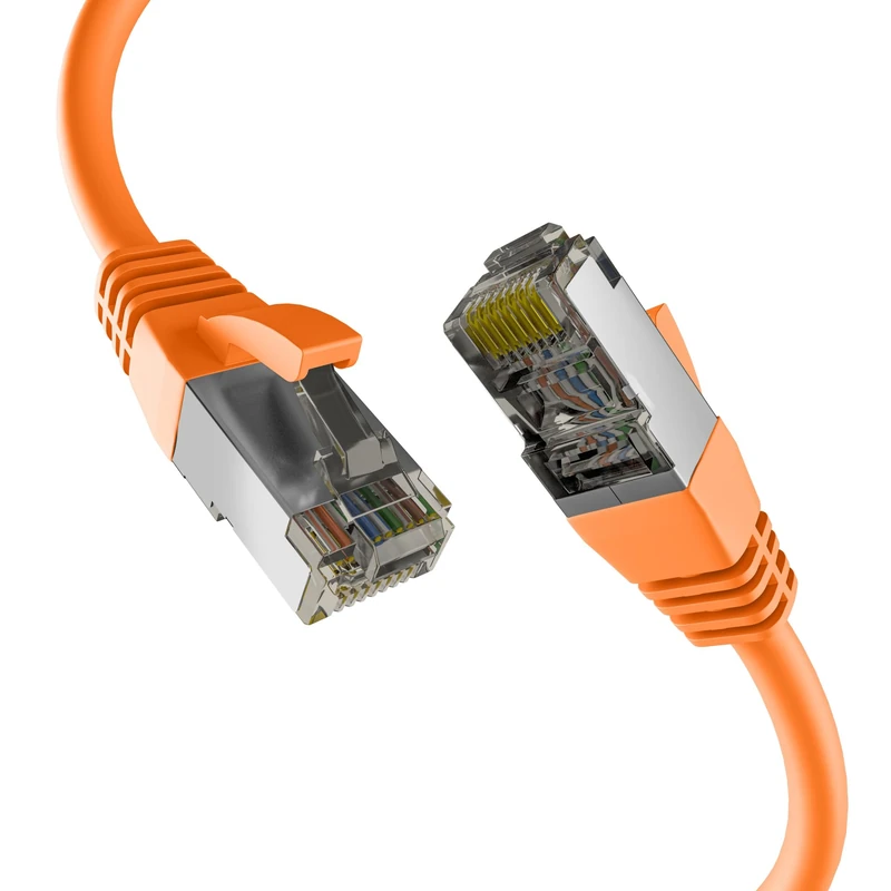 EFB-Elektronik Cat8.1 Orange RJ45 Patch Cable S/FTP PIMF 15 m
