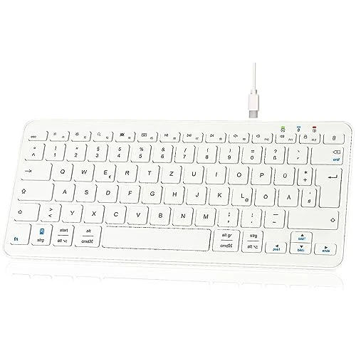 Qulose Bluetooth Wireless Keyboard White DE