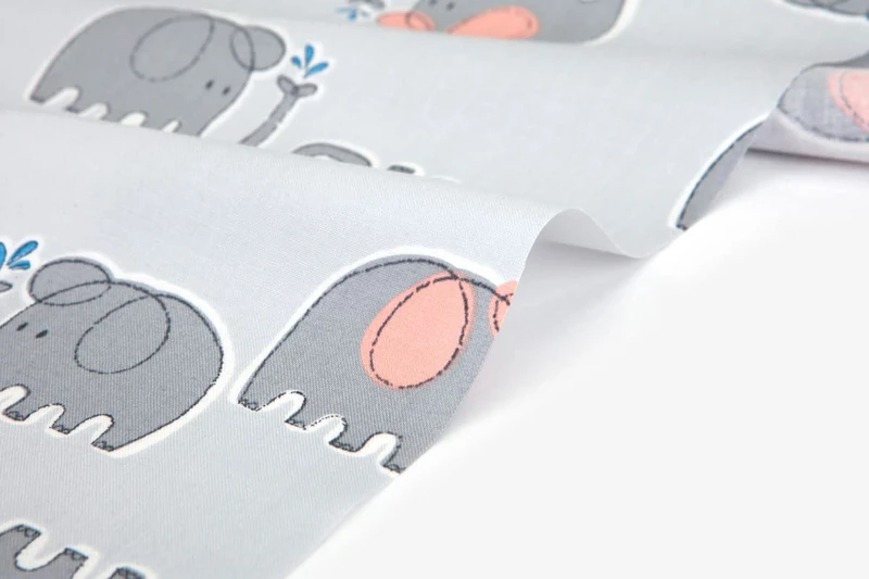 Dailylike Cotton Fabrics, Organic Elephant, 14m - Image 1