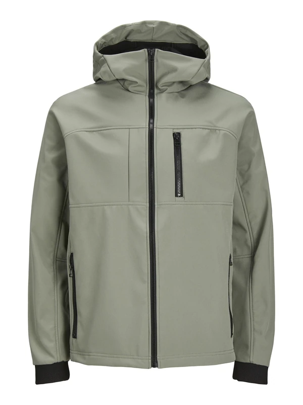 JACK & JONES Male Softshell Jacket, agave green, S