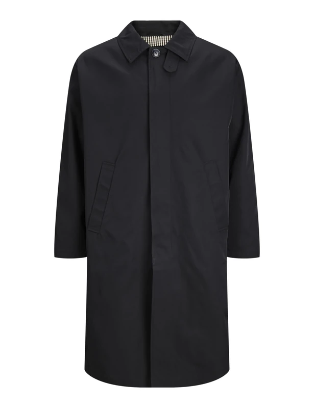 JACK&JONES Men's JORSANTORINI MAC Coat, Black, M, black, M