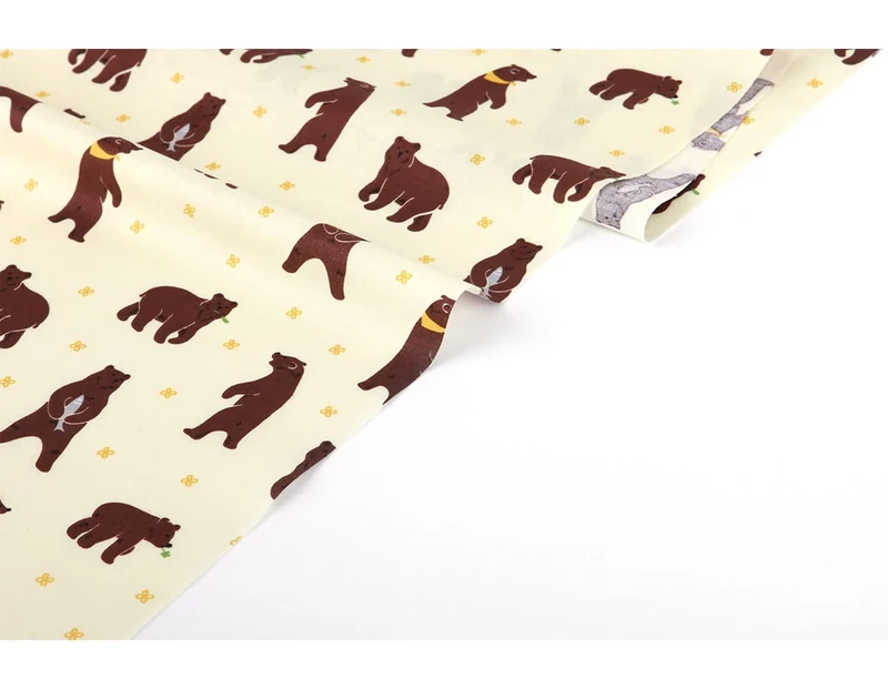 Dailylike Cotton Fabrics, Grizzly Bear, 14m - Image 1