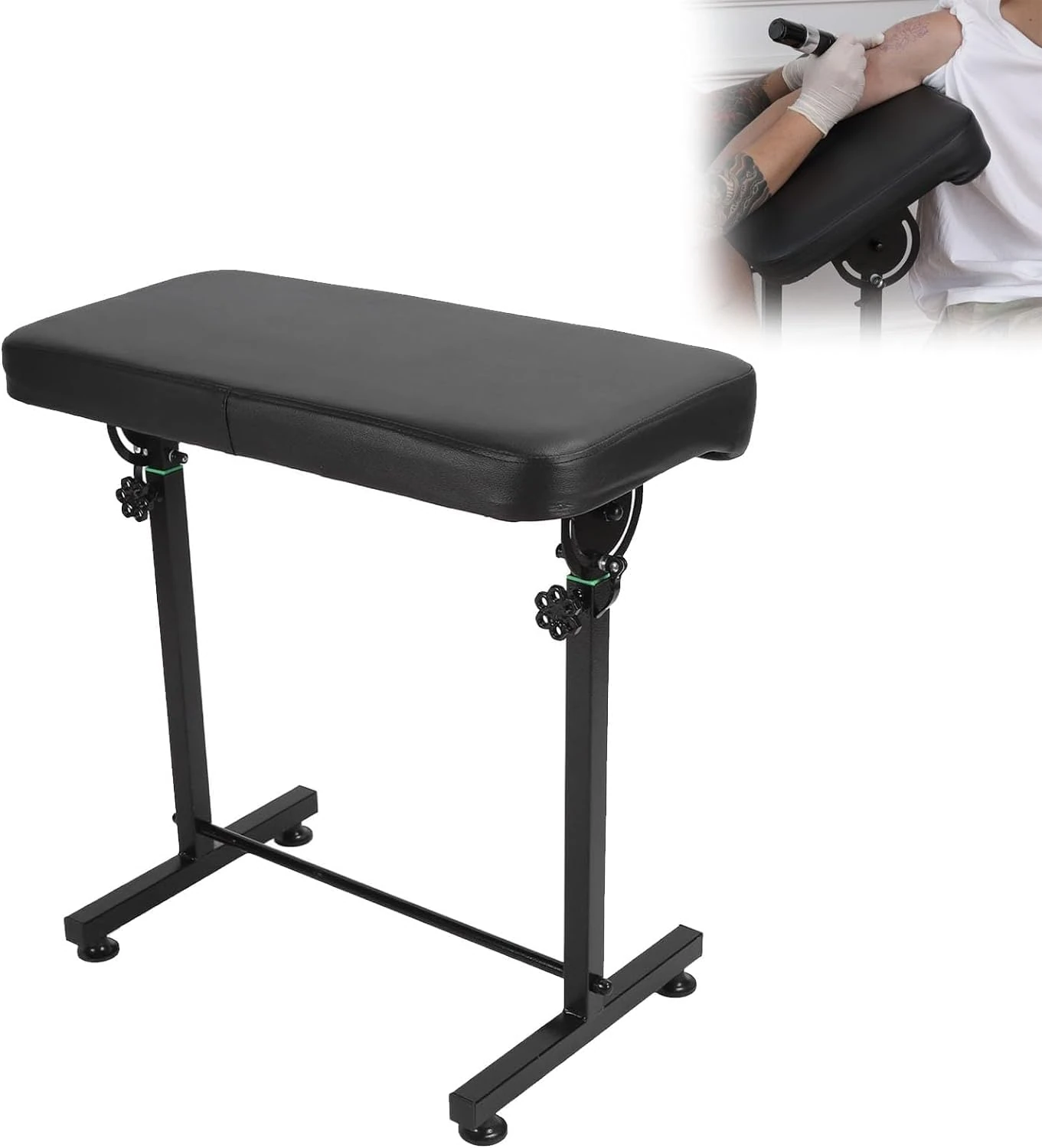 Tattoo Armrest Stand Legrest Bracket, Large Panel Tattoo Armrest Stand, Adjustable Height Arm Leg Rest Stand Tattoo Tool for Studio Salon, Arm Rest Stand Tattoo Supply for Artist