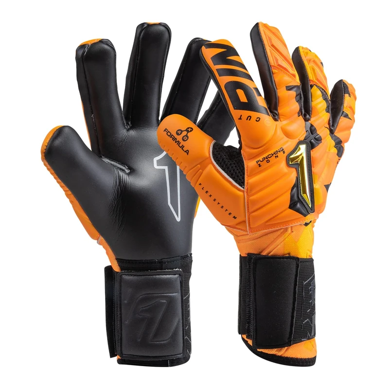 Rinat Goalkeeper Gloves Meta Tactik GK Pro Adult Orange Size 10
