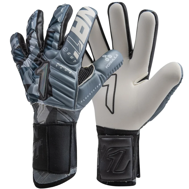 Rinat Goalkeeper Gloves Meta Tactik GK Pro Adult Grey Size 10