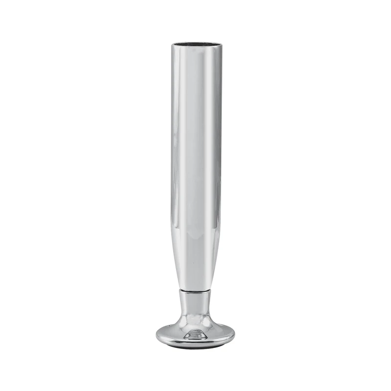 PORRO Torino Furniture Foot 15 cm Metal Table Foot with Internal Thread M22 Chrome-Plated Brass - Image 1