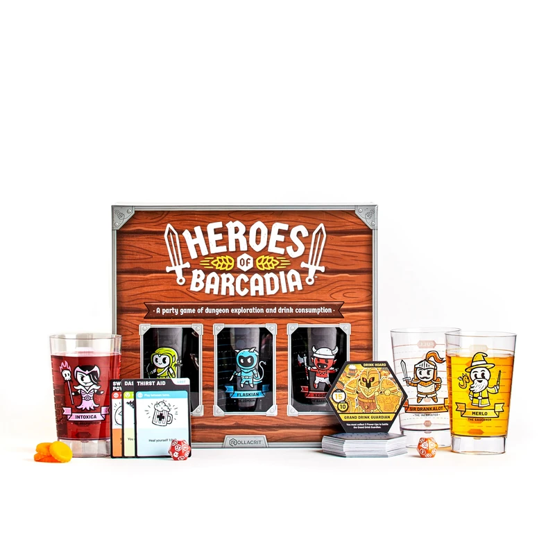 Rollacrit Corp | Heroes of Barcadia | Dungeon Crawling Party Game | Ages 21+ | 2-6 Players | 30-90 Minutes Playing Time - Image 1