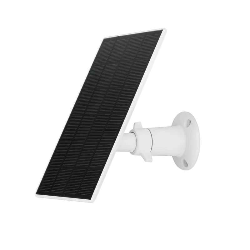ABUS solar panel (PPIC91600) for battery-powered camera Pro - climate-friendly & independent charging; weatherproof, incl. bracket with ball head (rotate 360 degrees), 3 m cable to camera