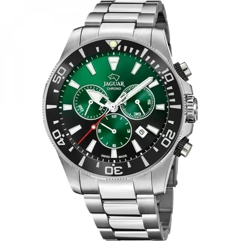 JAGUAR Men's Watch J861/9 Executive Stainless Steel Case 316L Silver Plated 316L Stainless Steel Strap Silver, Silver, Bracelet