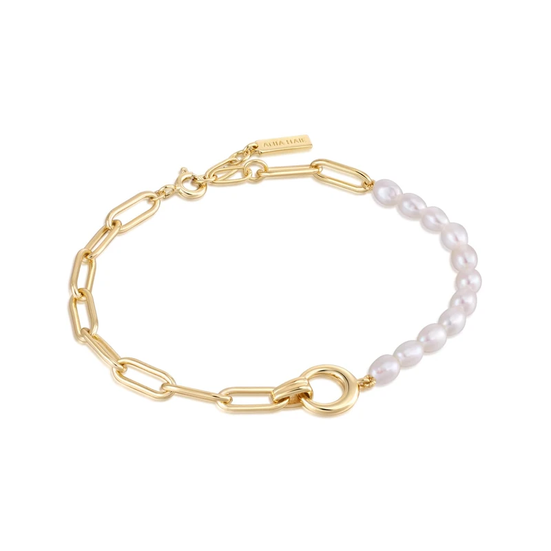 ANIA HAIE Bracelet Pearl Power B043-02G Ladies MID-38003 Brand, one size, Metal, No Gemstone