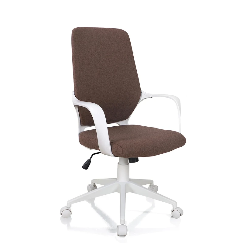 Wink Design Tanger Brown Office Chair, Metal, Brown, Matt White, 62.5 x 61 x H101/111 cm - Image 1
