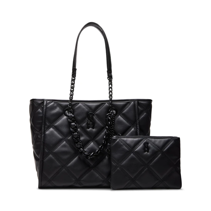 Steve Madden Women's BKATTT Tote Bag, Black, One Size - Image 1