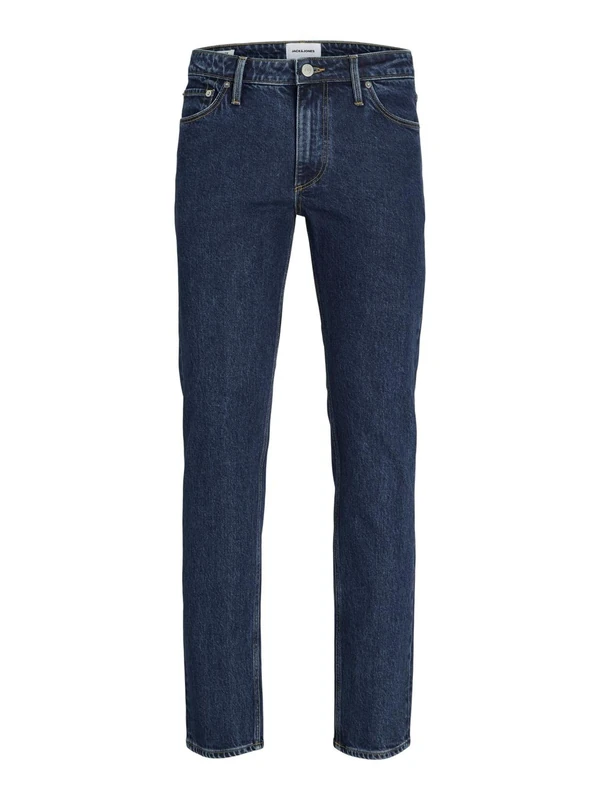 JACK & JONES JJICLARK JJEVAN AM 595 Men's Regular Fit Jeans, Blue Denim, 32 W/32 L