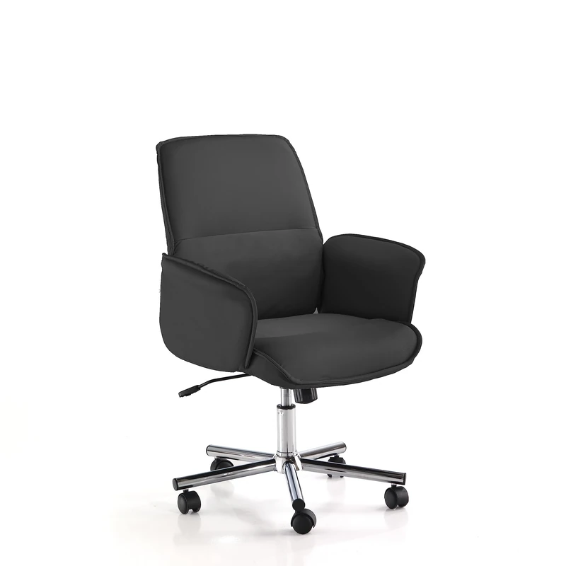 Wink Design Algoa Black Office Chair - Chrome Metal Base