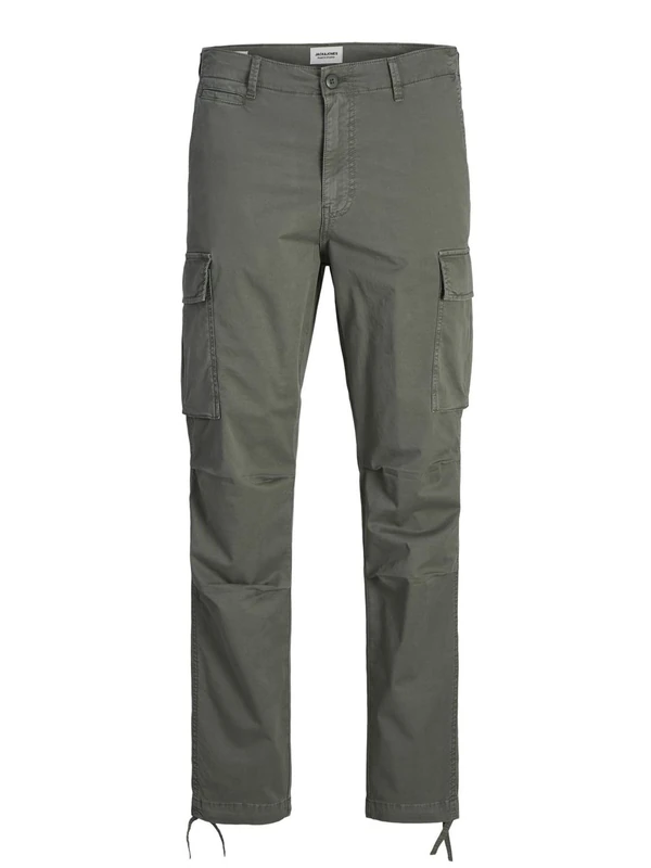 Jack & Jones Male Cargo Trousers Carrot Fit Cargo Trousers, Agave Green, 31 W/34 L