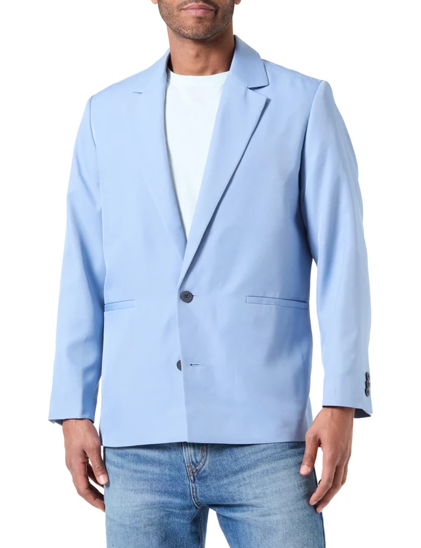 JACK & JONES Men's Jprcarter Blazer Suit Jacket, Ashley Blue/fit: Relaxed fit, 38R
