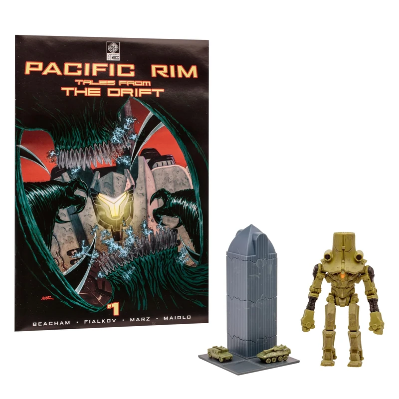 McFarlane Toys Pacific Rim Cherno Alpha (Jaeger) 4" Scale Figure Playset with Comic - Image 1