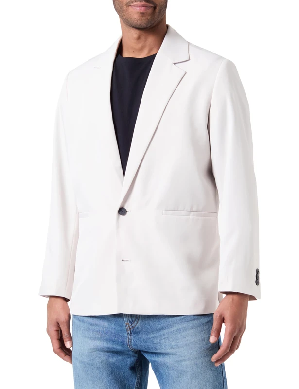 JACK & JONES Jprcarter Relaxed Blazer, Moonbeam/fit: Relaxed fit, 36R