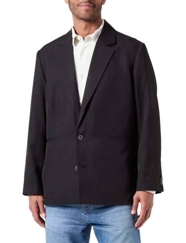 JACK & JONES Jprcarter Relaxed Blazer, Black Onyx/Fit: Relaxed fit, 40R