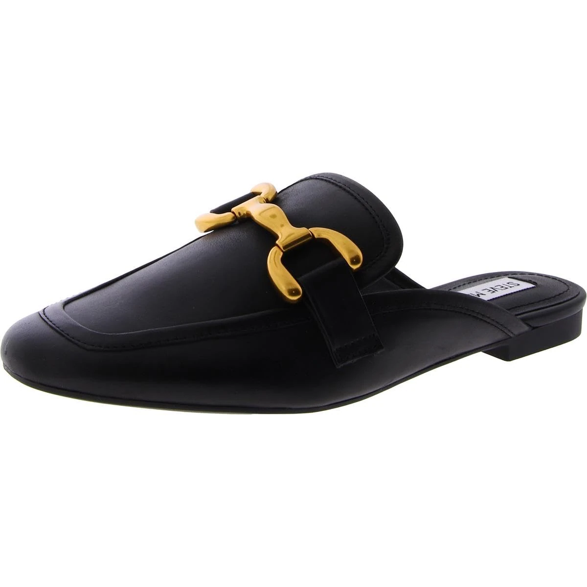 Steve Madden Women's Fortunate Mule, Black Leather, 5 UK