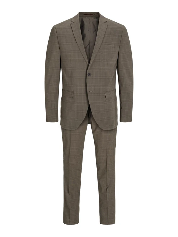 JACK & JONES Jprfranco Check Suit SN, Falcon/Checks: Super Slim fit, 19