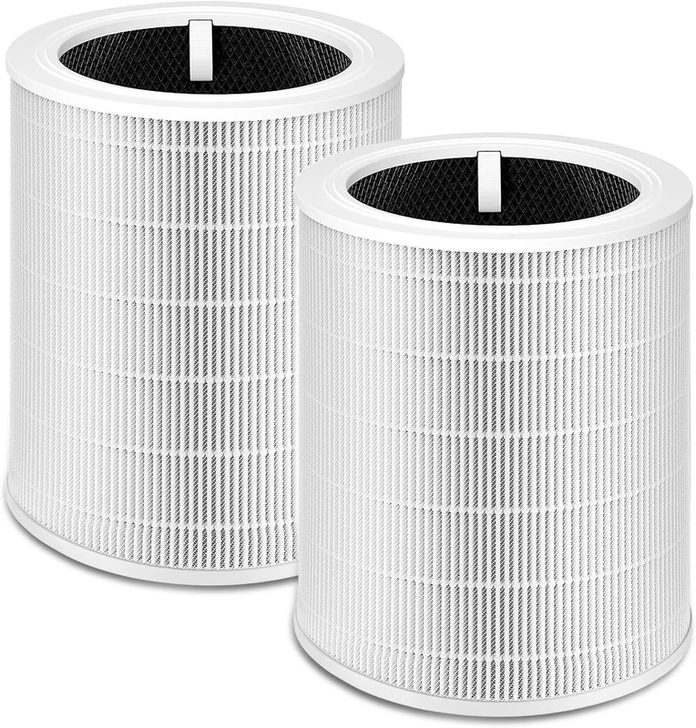 NXBHG Core 600S Replacement Filter Compatible with Levoit Core 600s, 3-in-1 High-Efficiency HEPA Filter and Activated Carbon Filter, Part#Core 600S-Rf, 2Pack, White.