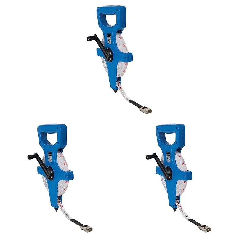 Silverline Open Reel Surveyors Tape 30m / 100ft x 13mm (MT45) (Pack of 3)