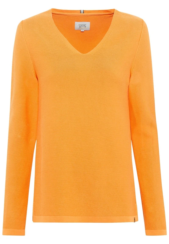 camel active Women's 309534-3k88 Pullover Sweater, Orange, XL
