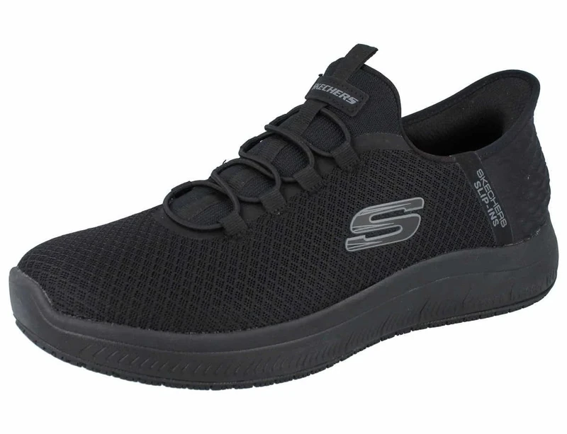 Skechers Men's Summits Sr Colsin Work Shoes, Black Textile, 10.5 UK